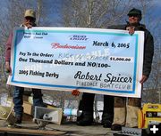 Kickin Cancer Donation. Photo by Bill Boender.