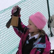 Ringing the bell. Photo by Pinedale Online.