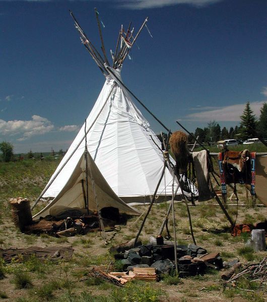 Mountain Man Camp. Photo by Pinedale Online.