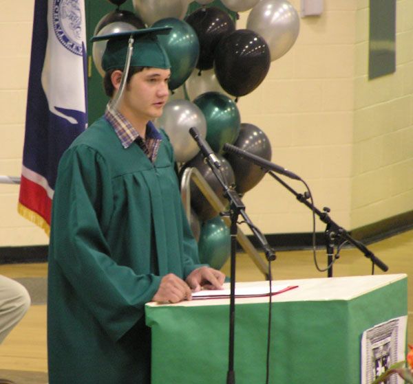 Class President Eli Mrak. Photo by Pinedale Online.