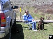 Relaxing at Dollar Lake. Photo by Pinedale Online.