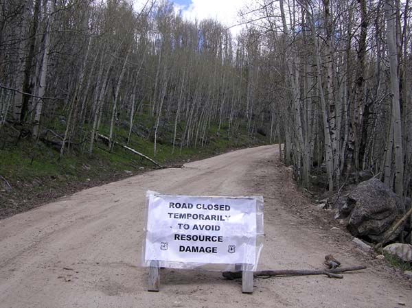 Road Closed. Photo by Pinedale Online.