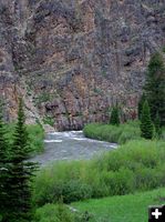 Rugged Greys River canyon. Photo by Pinedale Online.