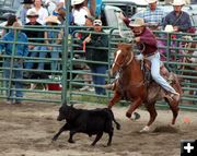 Calf Roping. Photo by Pinedale Online.