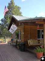 Log deck swing. Photo by Pinedale Online.