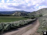 Road into ranch. Photo by Pinedale Online.