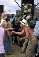 Dancing to Taj Mahal. Photo by Dawn Ballou, Pinedale Online.