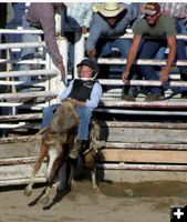 Tanner Johnson helping hands. Photo by Dawn Ballou, Pinedale Online.