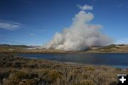 Soda Lake burn. Photo by Clint Gilchrist, Pinedale Online.