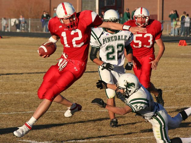 Big Piney Touchdown. Photo by Pinedale Online.