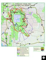 Yellowstone Grizzly Map. Photo by USFWS.