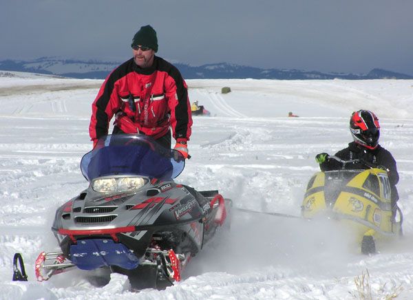 Getting towed back. Photo by Pinedale Online.