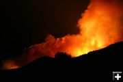 Triple Peak Fire. Photo by Clint Gilchrist, Pinedale Online.