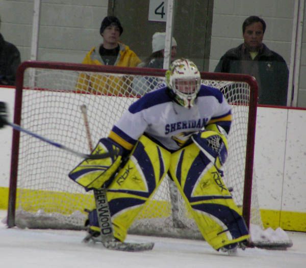 Sheridan Goalie. Photo by Pinedale Online.