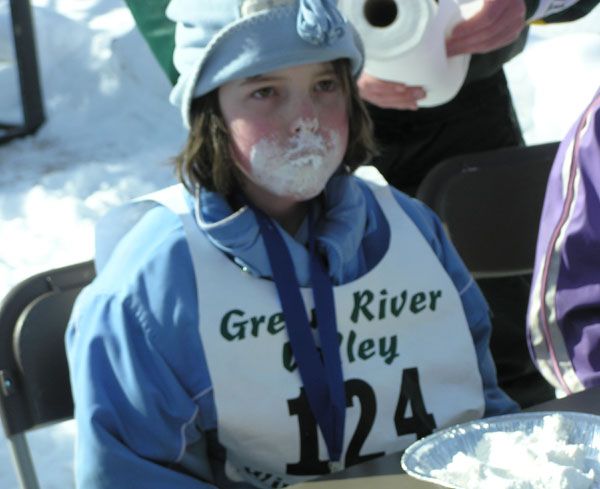 Wearing the Whipped Cream. Photo by Dawn Ballou, Pinedale Online.