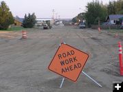 Getting ready to pave. Photo by Pinedale Online.