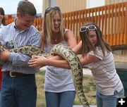 Reluctant Help. Photo by Clint Gilchrist, Pinedale Online.