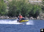 Jet Ski on Half Moon Lake. Photo by Dawn Ballou, Pinedale Online.