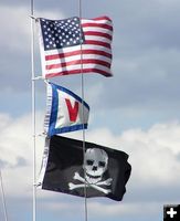 Pirate flag. Photo by Dawn Ballou, Pinedale Online.