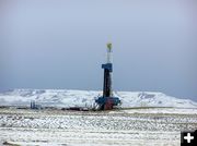 Winter drilling. Photo by Dawn Ballou, Pinedale Online.