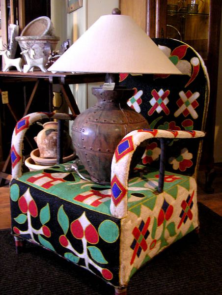 Colorful Chair. Photo by Dawn Ballou, Pinedale Online.