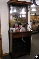 Dry Bar Wine Cabinet. Photo by Dawn Ballou, Pinedale Online.