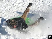 Sledding Fun. Photo by Clint Gilchrist, Pinedale Online.