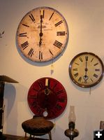 Wall Clocks. Photo by Dawn Ballou, Pinedale Online.