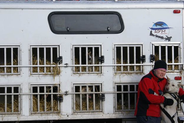 Portable Kennels. Photo by Cat Urbigkit, Pinedale Online.