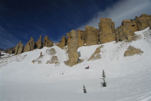 Sledding Horse Creek. Photo by Arnold Brokling.