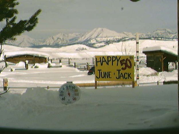 Bondo Sign Board. Photo by Bondurant Webcam.