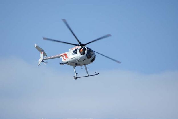 Pronghorn Helicopter. Photo by Cat Urbigkit, Pinedale Online.