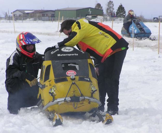 Troy's sled. Photo by Dawn Ballou, Pinedale Online.