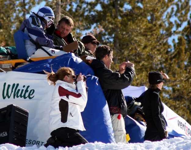 Big Air Judges. Photo by Clint Gilchrist, Pinedale Online.