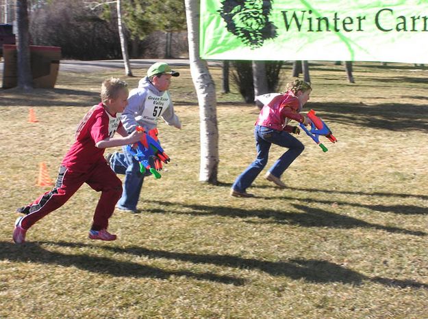 Biathlon Start. Photo by Dawn Ballou, Pinedale Online.