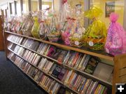 Easter Baskets on display. Photo by Dawn Ballou, Pinedale Online.