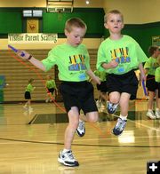 Double Jump. Photo by Pam McCulloch, Pinedale Online.