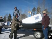 Shannon Reach Ice Tent. Photo by Bill Boender.