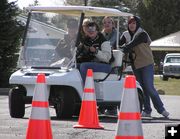 Becca Driving. Photo by Dawn Ballou, Pinedale Online.