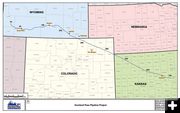 Overland Pipeline Map. Photo by Natural Resources Group Inc..