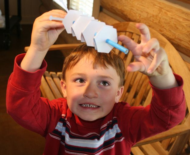 Showing Off Bookwork Pencil. Photo by Pam McCulloch.