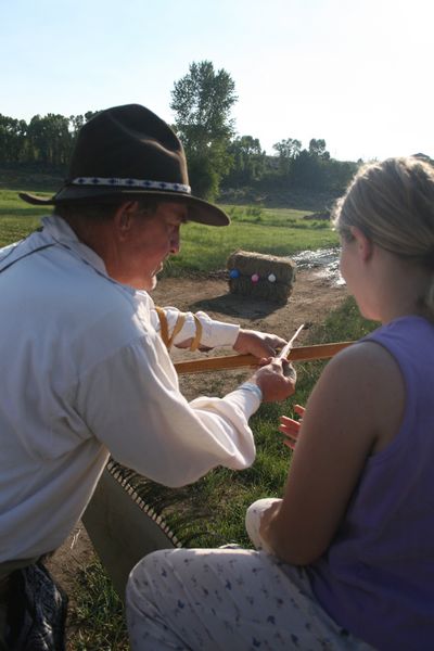 Learning. Photo by Pam McCulloch, Pinedale Online.