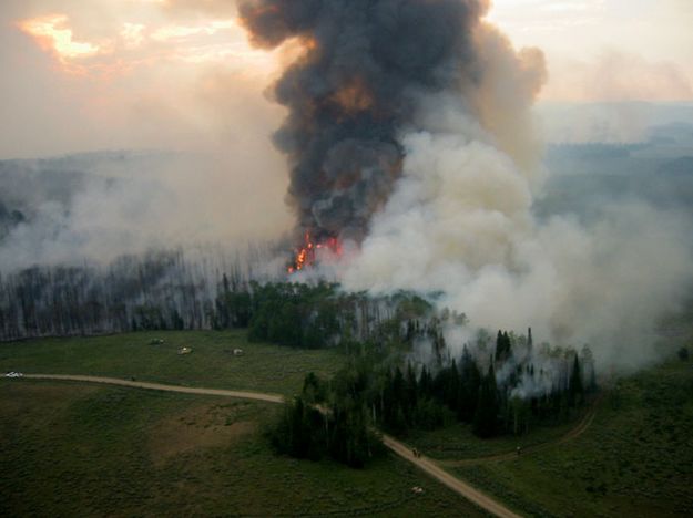 Crews Watching. Photo by Bridger-Teton National Forest.