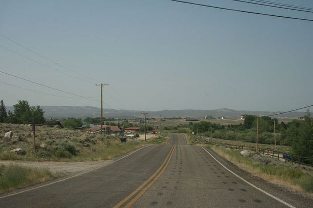 Homes at risk. Photo by Dawn Ballou, Pinedale Online.