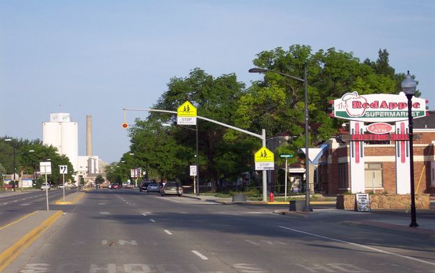 Pedestrian Crossing Lights. Photo by Wyoming Department of Transportation .