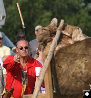 Hatchet Throw. Photo by Pam McCulloch, Pinedale Online.