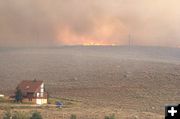 Fire near home. Photo by Dave Bell.