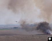 Helicopter flying in. Photo by Randy Tollison.