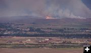 Fire nears Pinedale. Photo by Randy Tollison.