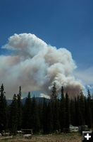 Salt Lick Fire plume. Photo by Andrew Garland.